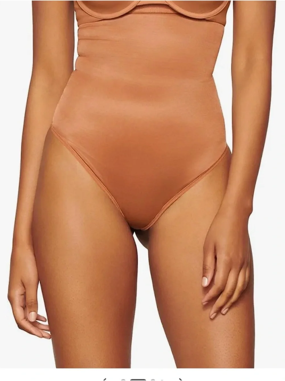 SKIMS Swim skirt AND high waisted thong